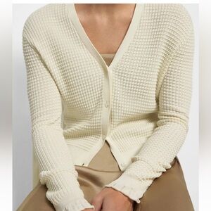 NWT Theory ivory cardigan